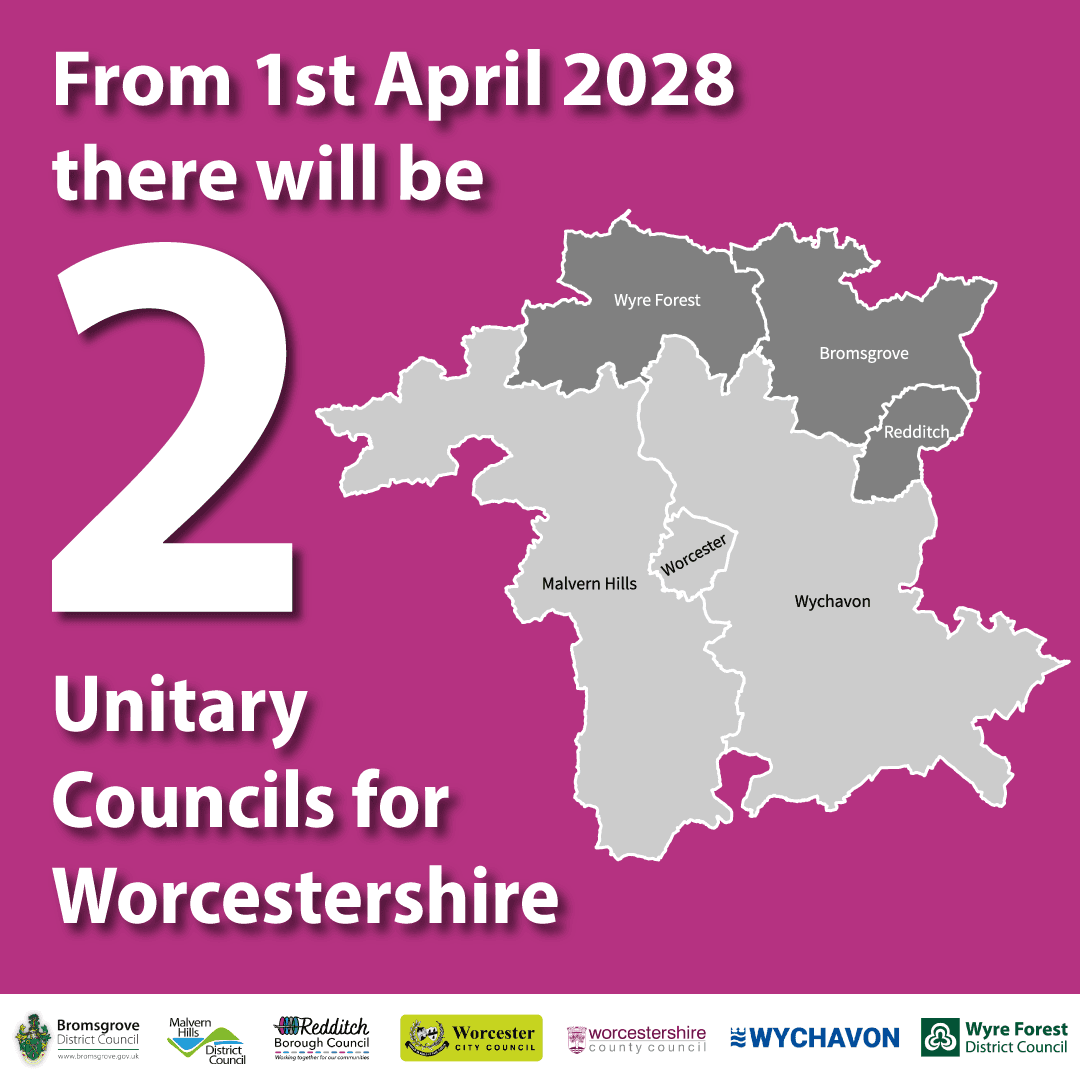 Worcestershire Councils to Merge Into Two Unitary Authoritie — Redditch news photo